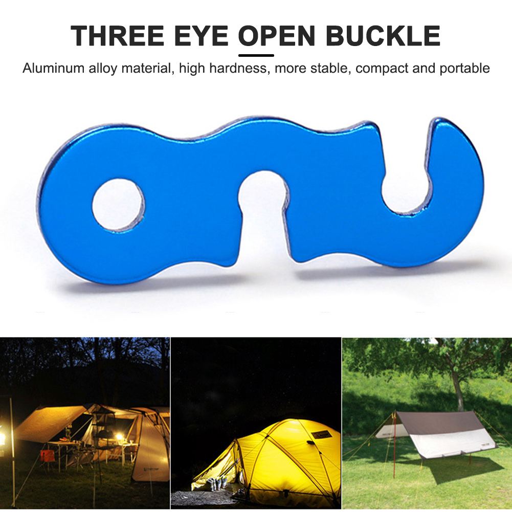 Cheap Goat Tents 10pcs Adjustable Camping Tent Cord Rope Buckle S Type Tensioners Fastener Kit Outdoor Camping Tents Securing Accessories   
